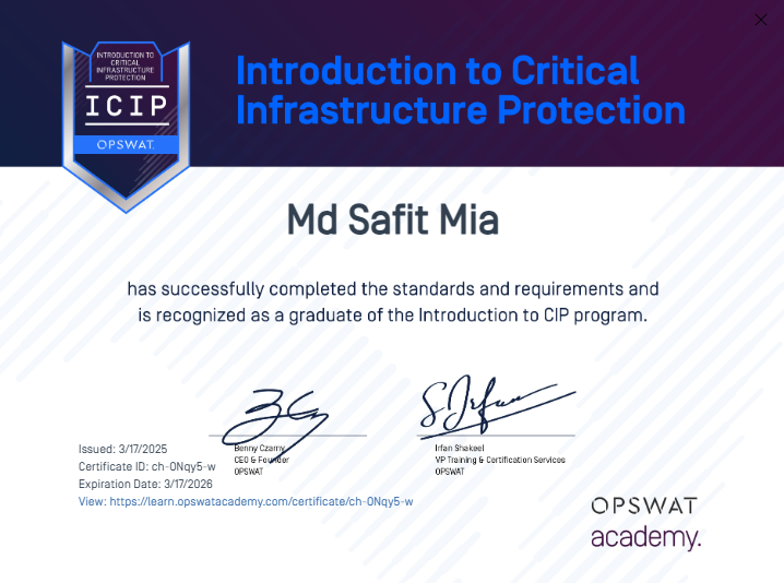 Introduction to Critical Infrastructure OPSWAT