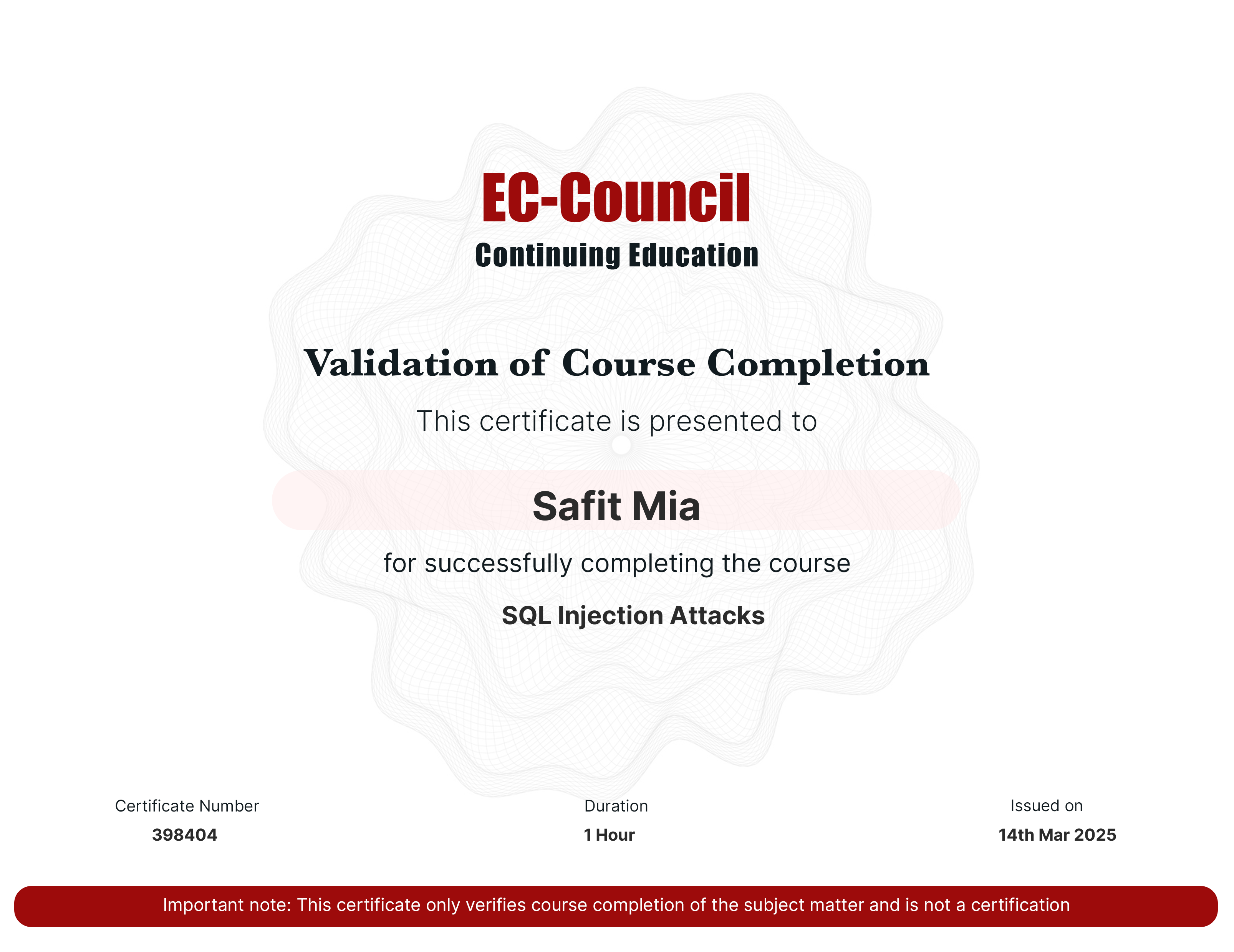 SQLi EC-Council